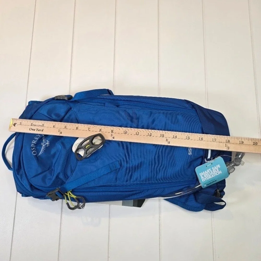 Osprey Men Siskin 8 Hydration Backpack Postal Blue 2.5L Reservoir 10005101 NWT